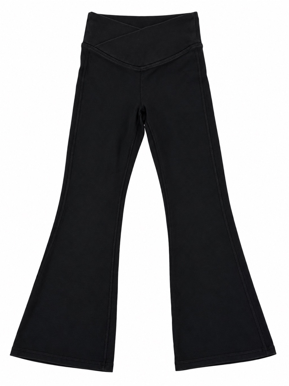 Old Navy Active PowerChill Girls High-Rise Flare Leggings Black Size S 6-7